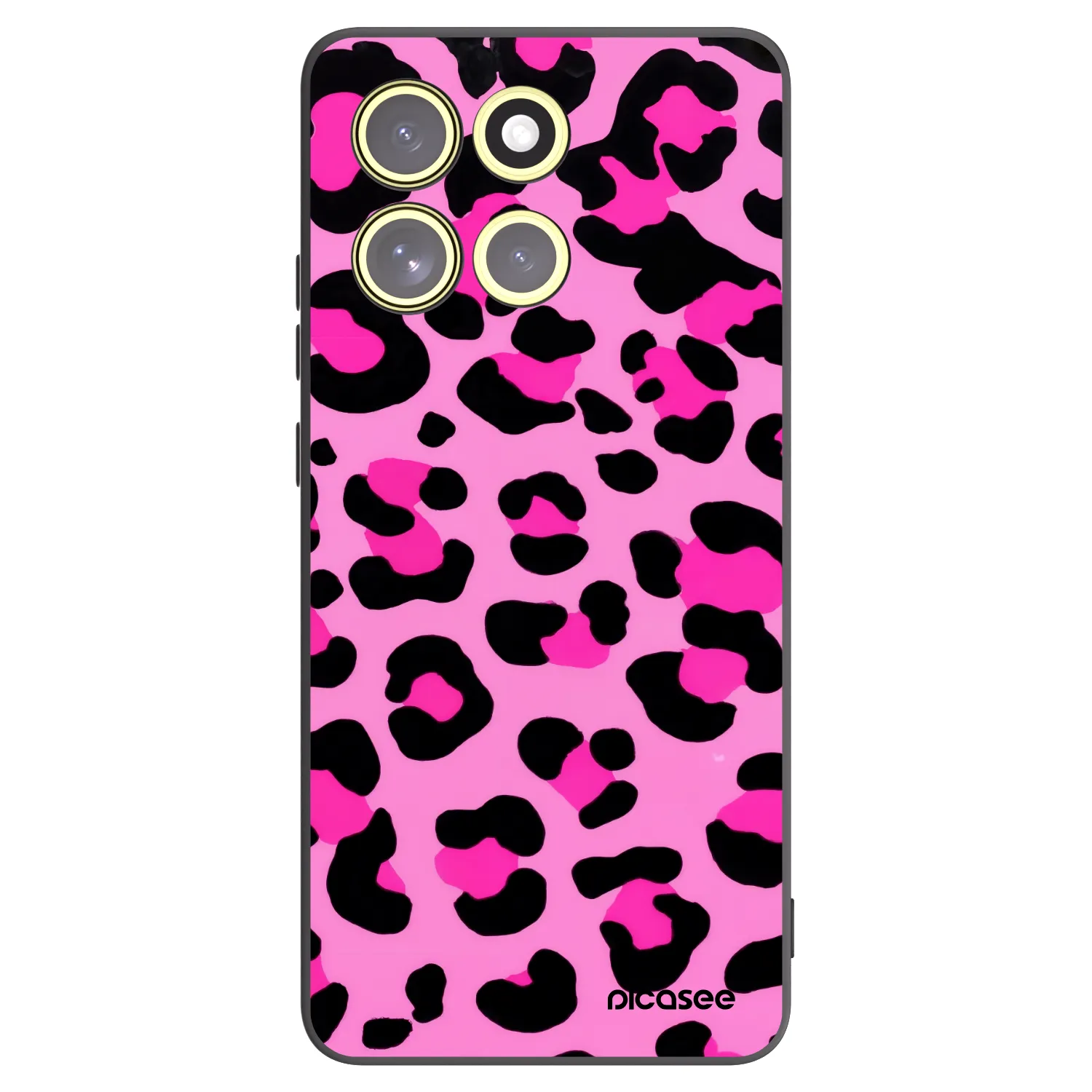 Picasee husă neagră din silicon pentru Motorola Moto G86 Power 5G - Pink Tiger