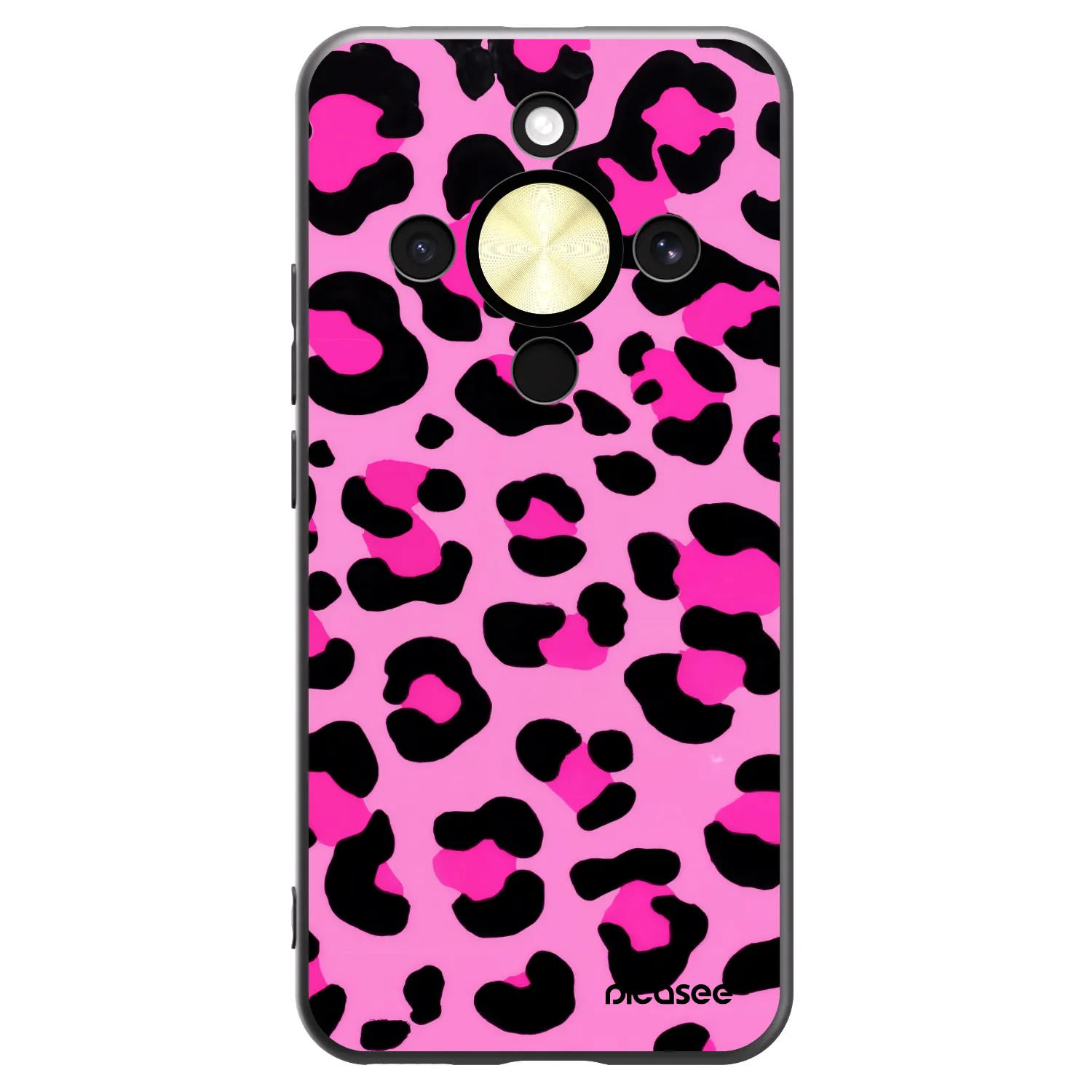 Picasee husă neagră din silicon pentru Honor Magic8 Lite 5G - Pink Tiger