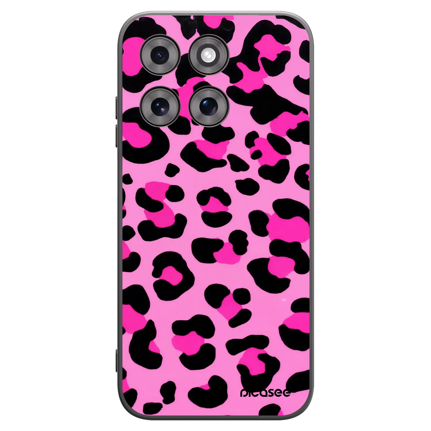 Picasee husă neagră din silicon pentru Motorola Moto G77 - Pink Tiger