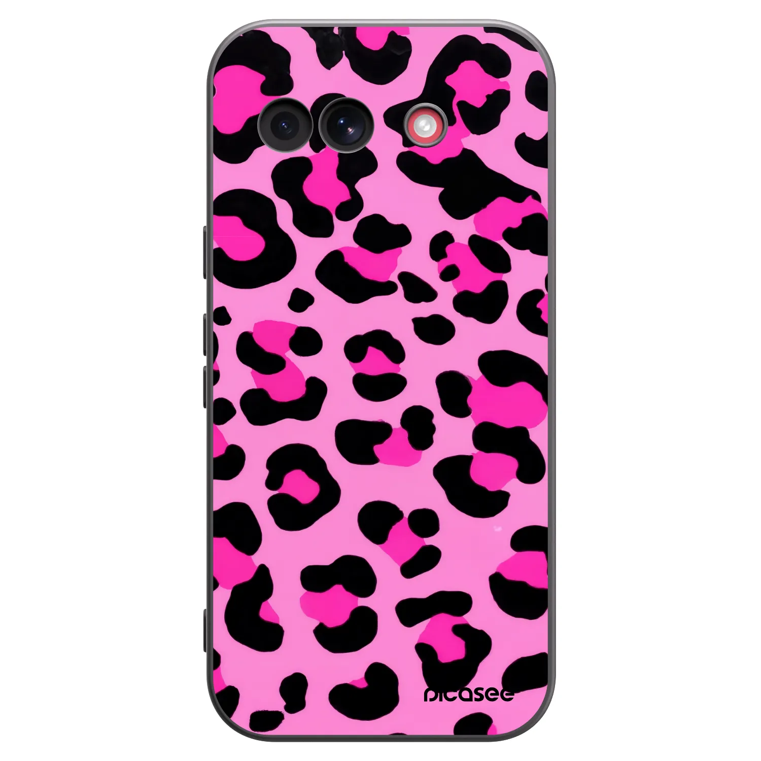 Picasee husă neagră din silicon pentru Google Pixel 10a - Pink Tiger