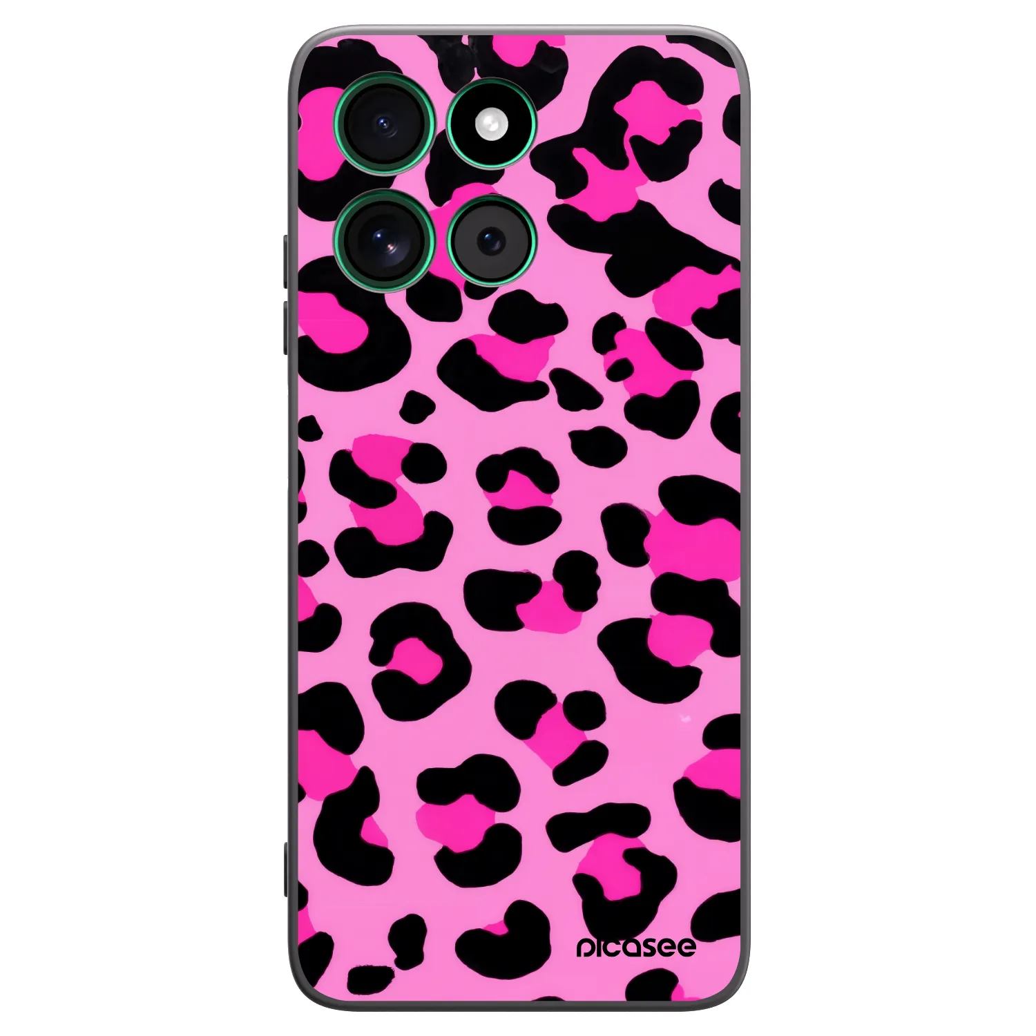 Picasee husă neagră din silicon pentru Motorola Moto G57 Power - Pink Tiger