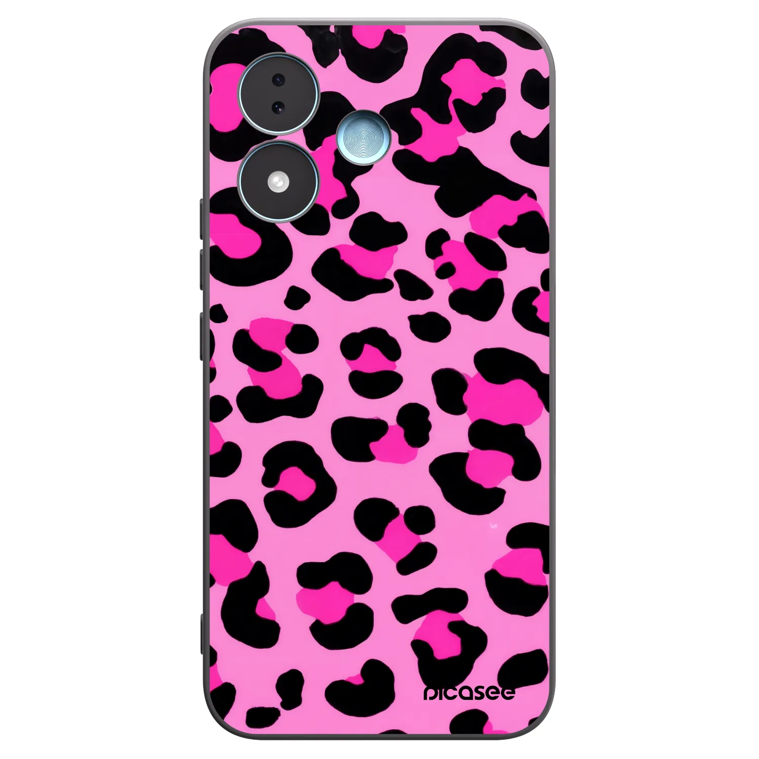 Picasee husă neagră din silicon pentru Xiaomi Redmi Note 17 5G - Pink Tiger