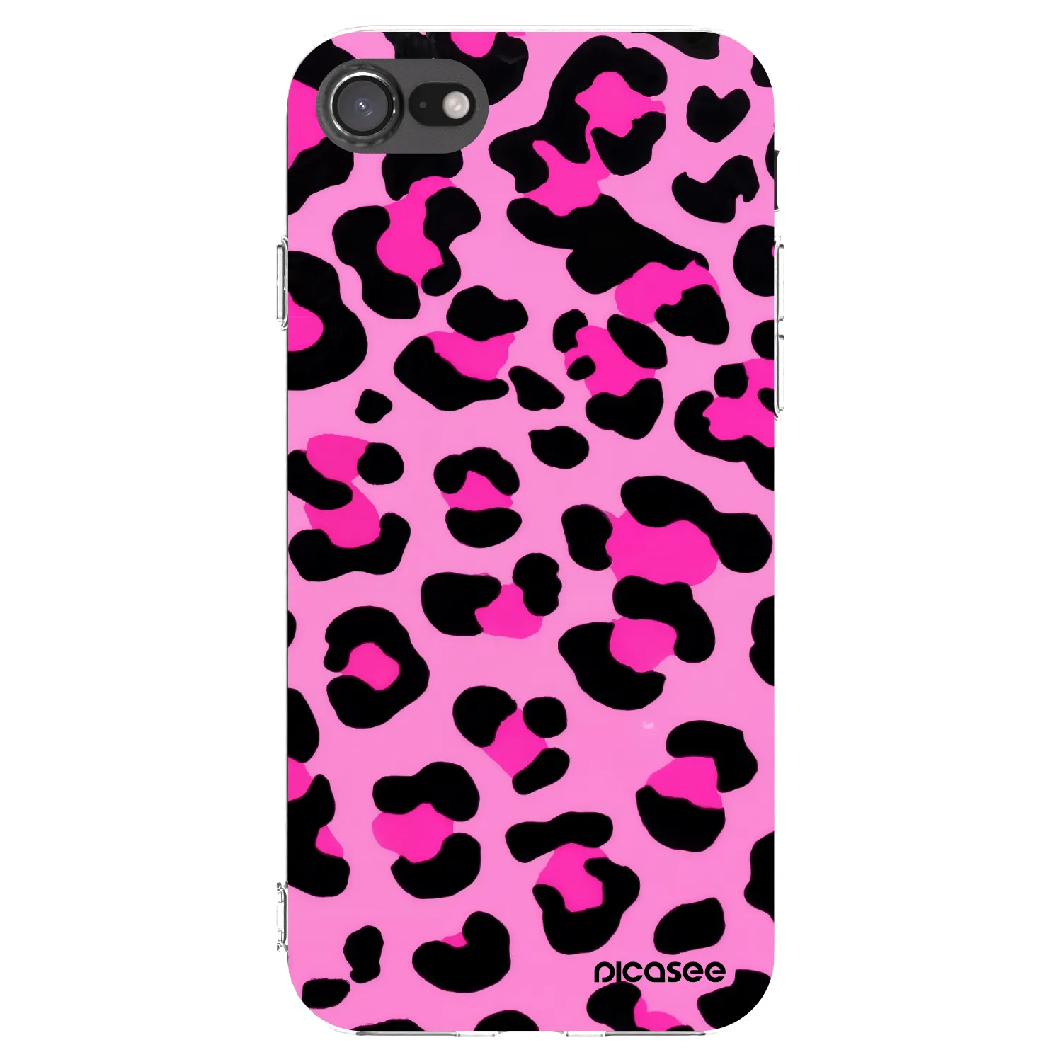 Picasee husă transparentă din silicon pentru Apple iPhone 8 - Pink Tiger