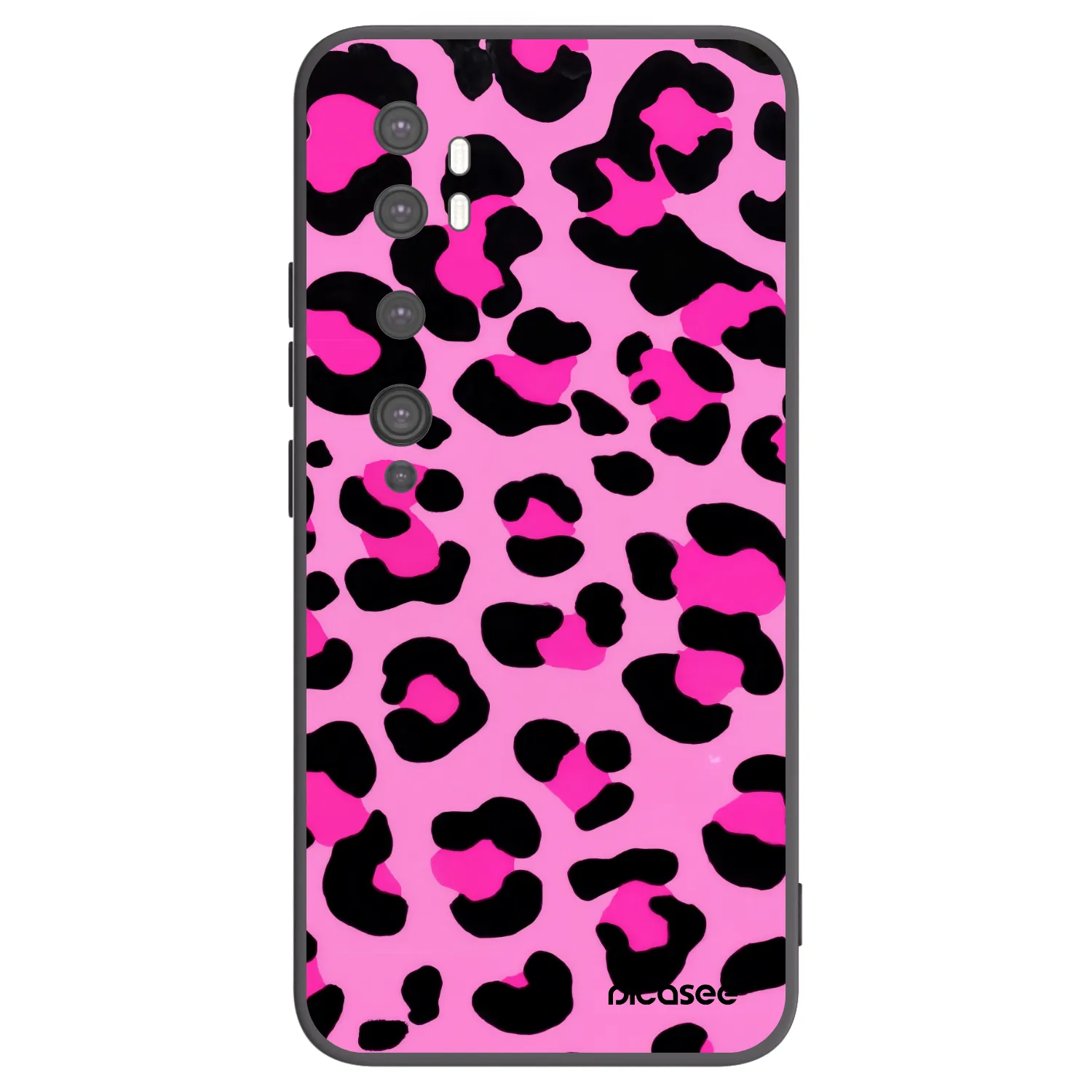 Picasee husă neagră din silicon pentru Xiaomi Mi Note 10 (Pro) - Pink Tiger