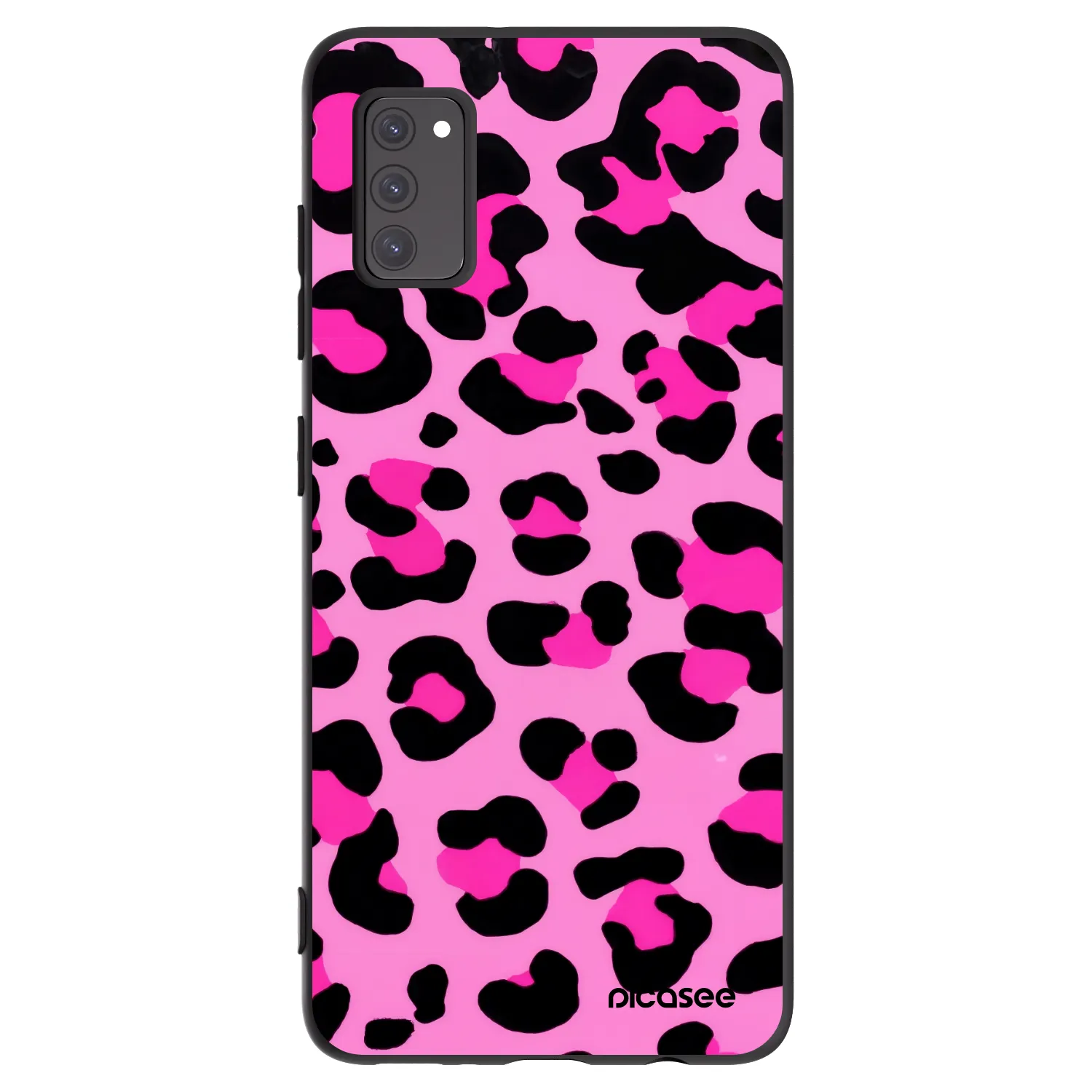 Picasee husă neagră din silicon pentru Samsung Galaxy A41 A415F - Pink Tiger