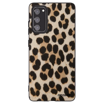 Picasee husă neagră din silicon pentru Samsung Galaxy S20 FE - Brown Tiger