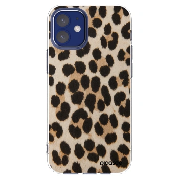 Picasee husă transparentă din silicon pentru Apple iPhone 12 mini - Brown Tiger