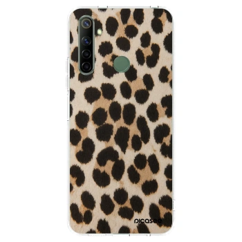 Picasee husă transparentă din silicon pentru Realme 6i - Brown Tiger