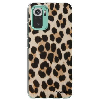 Picasee husă transparentă din silicon pentru Xiaomi Redmi Note 10 Pro - Brown Tiger