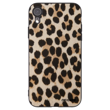 Picasee husă neagră din silicon pentru Apple iPhone XR - Brown Tiger