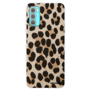 Picasee husă transparentă din silicon pentru Motorola Moto G60 - Brown Tiger