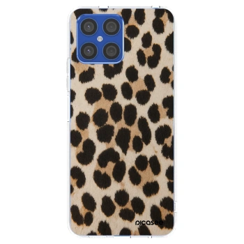Picasee husă transparentă din silicon pentru Honor X8 4G - Brown Tiger