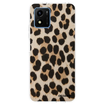 Picasee husă transparentă din silicon pentru Vivo Y01 - Brown Tiger