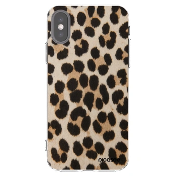 Picasee husă transparentă din silicon pentru Apple iPhone X/XS - Brown Tiger
