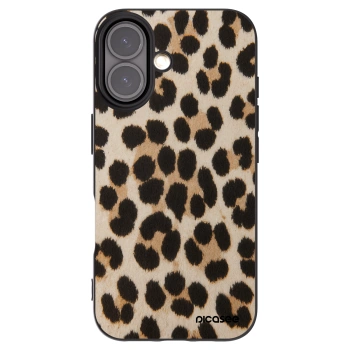 Picasee husă neagră din silicon pentru Apple iPhone 16 - Brown Tiger
