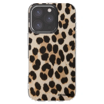 Picasee husă transparentă din silicon pentru Apple iPhone 16 Pro - Brown Tiger