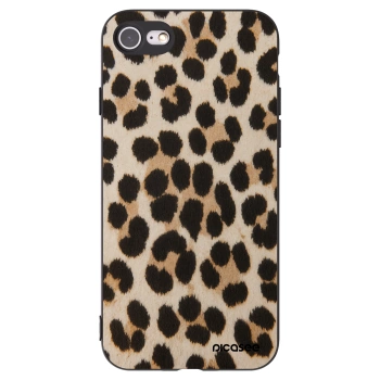 Picasee husă neagră din silicon pentru Apple iPhone 8 - Brown Tiger