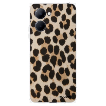Picasee husă transparentă din silicon pentru Realme C33 (2023) - Brown Tiger