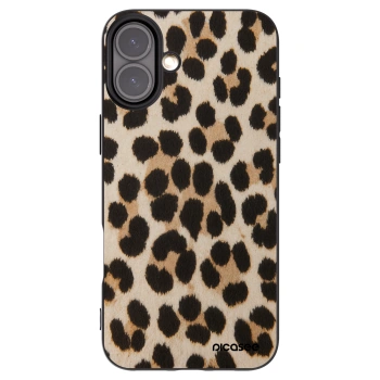 Picasee husă neagră din silicon pentru Apple iPhone 16 Plus - Brown Tiger