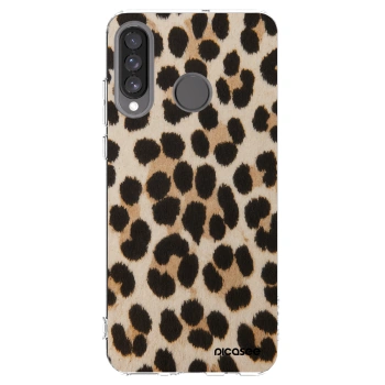 Picasee husă transparentă din silicon pentru Huawei P30 Lite - Brown Tiger