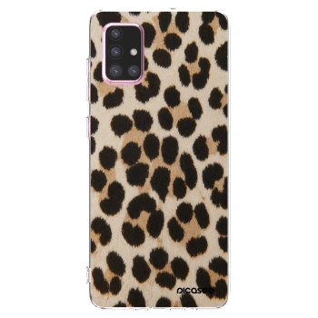 Picasee husă transparentă din silicon pentru Samsung Galaxy A71 A715F - Brown Tiger