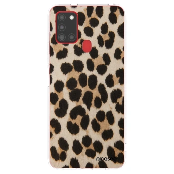 Picasee husă transparentă din silicon pentru Samsung Galaxy A21s - Brown Tiger