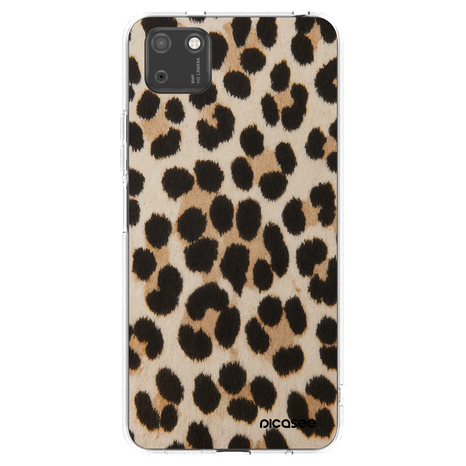 Picasee husă transparentă din silicon pentru Huawei Y5P - Brown Tiger