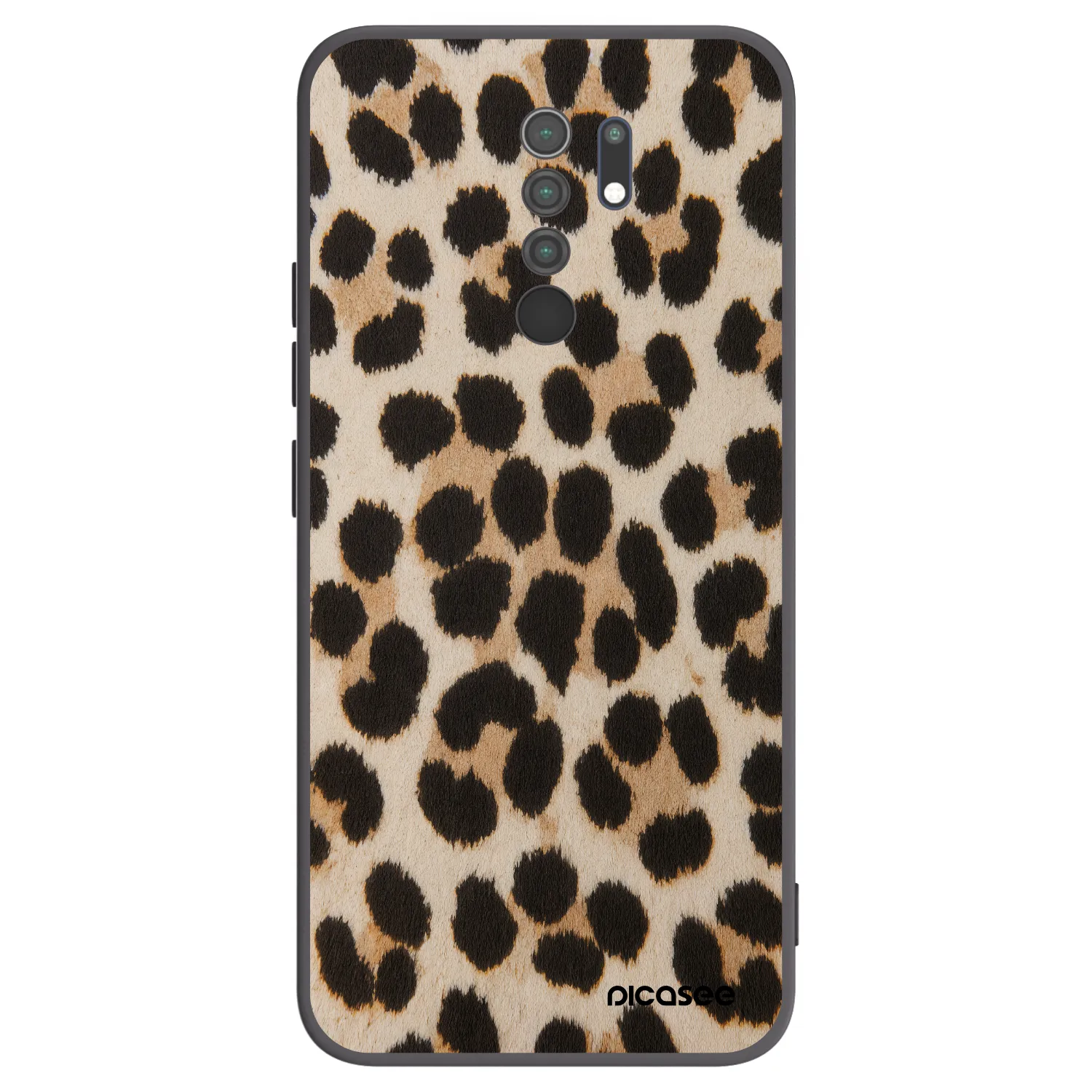 Picasee husă neagră din silicon pentru Xiaomi Redmi 9 - Brown Tiger