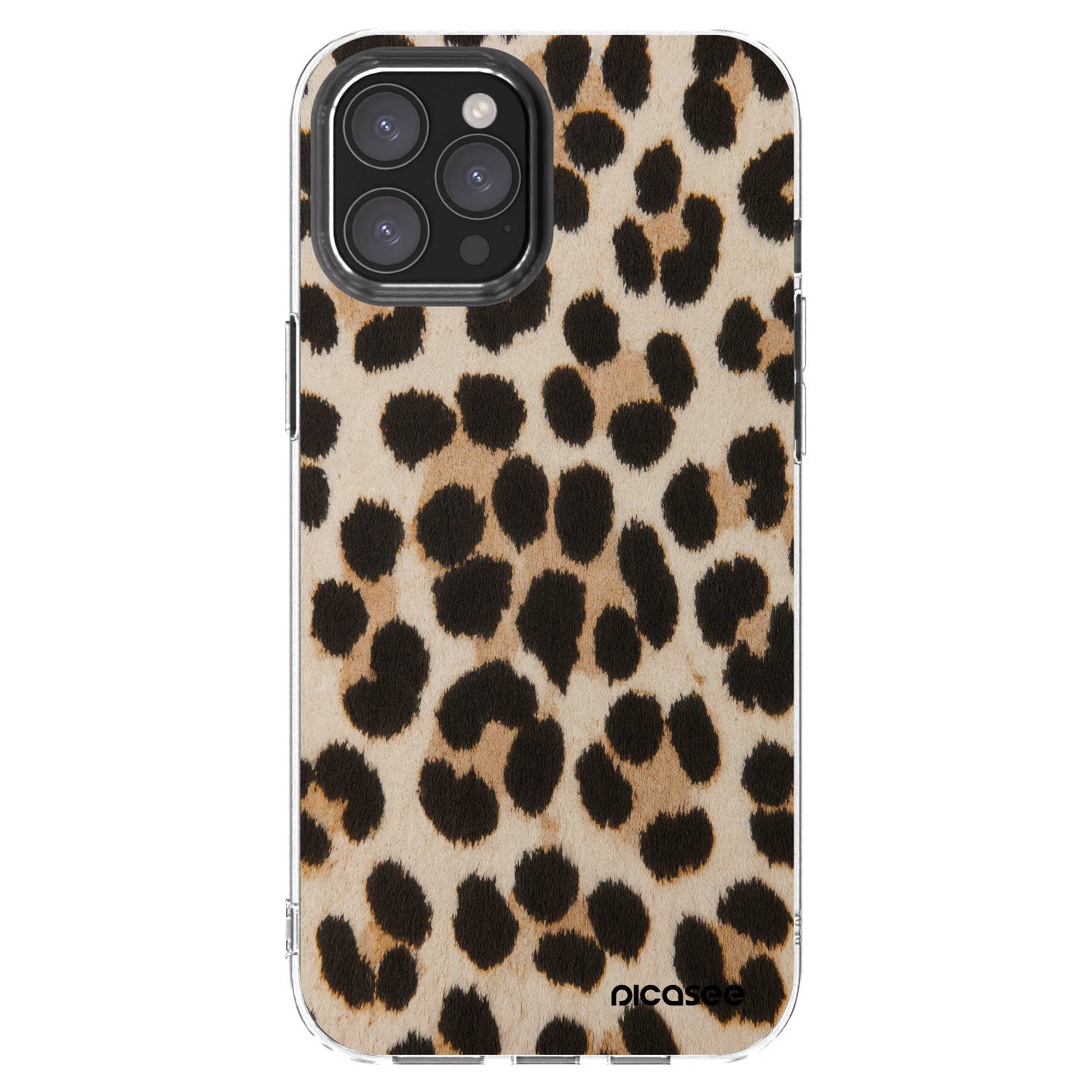 Picasee husă transparentă din silicon pentru Apple iPhone 12 Pro Max - Brown Tiger