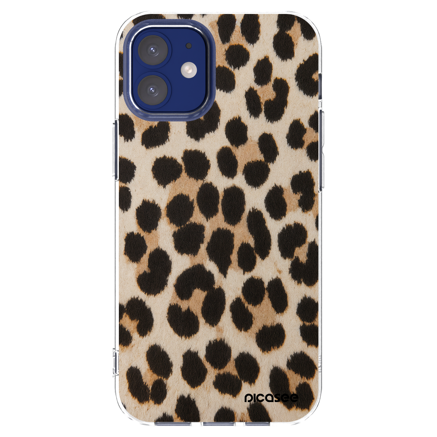 Picasee husă transparentă din silicon pentru Apple iPhone 12 mini - Brown Tiger