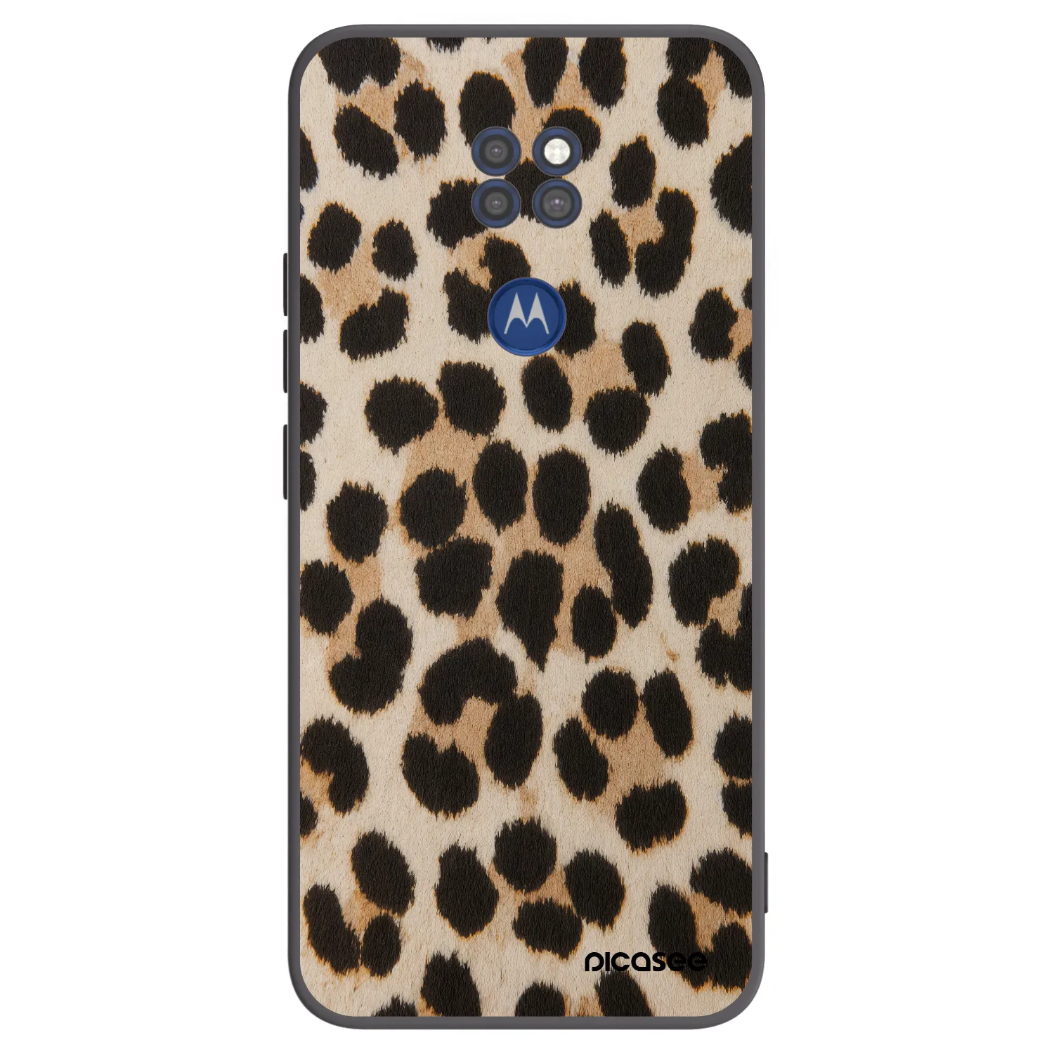 Picasee husă neagră din silicon pentru Motorola Moto G9 Play - Brown Tiger