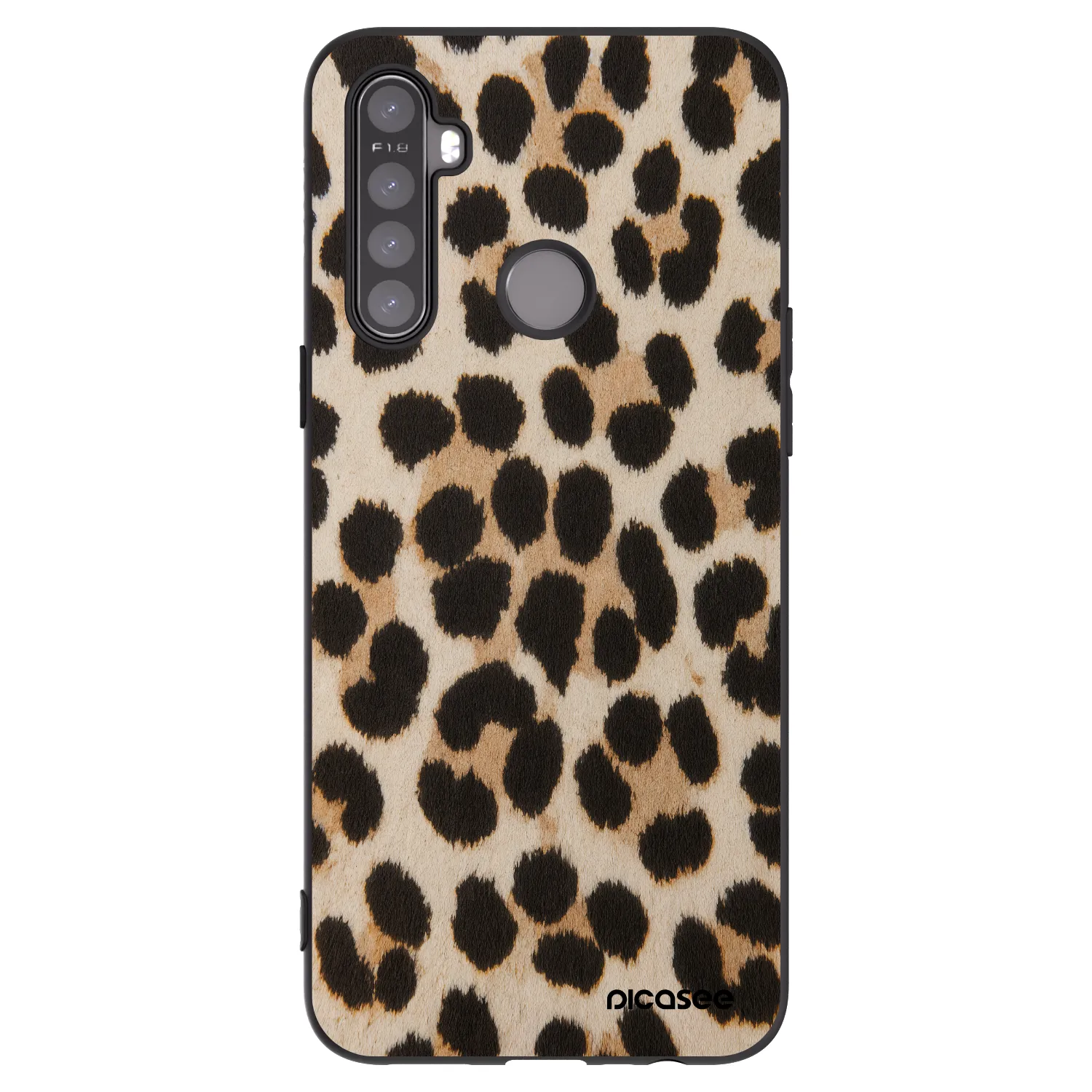 Picasee husă neagră din silicon pentru Realme 6i - Brown Tiger