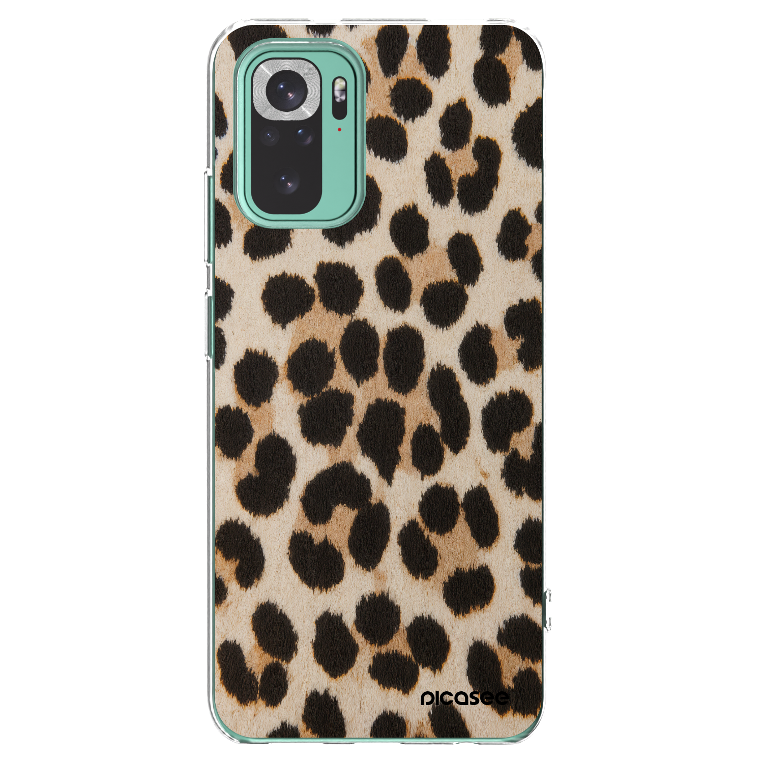 Picasee husă transparentă din silicon pentru Xiaomi Redmi Note 10 Pro - Brown Tiger