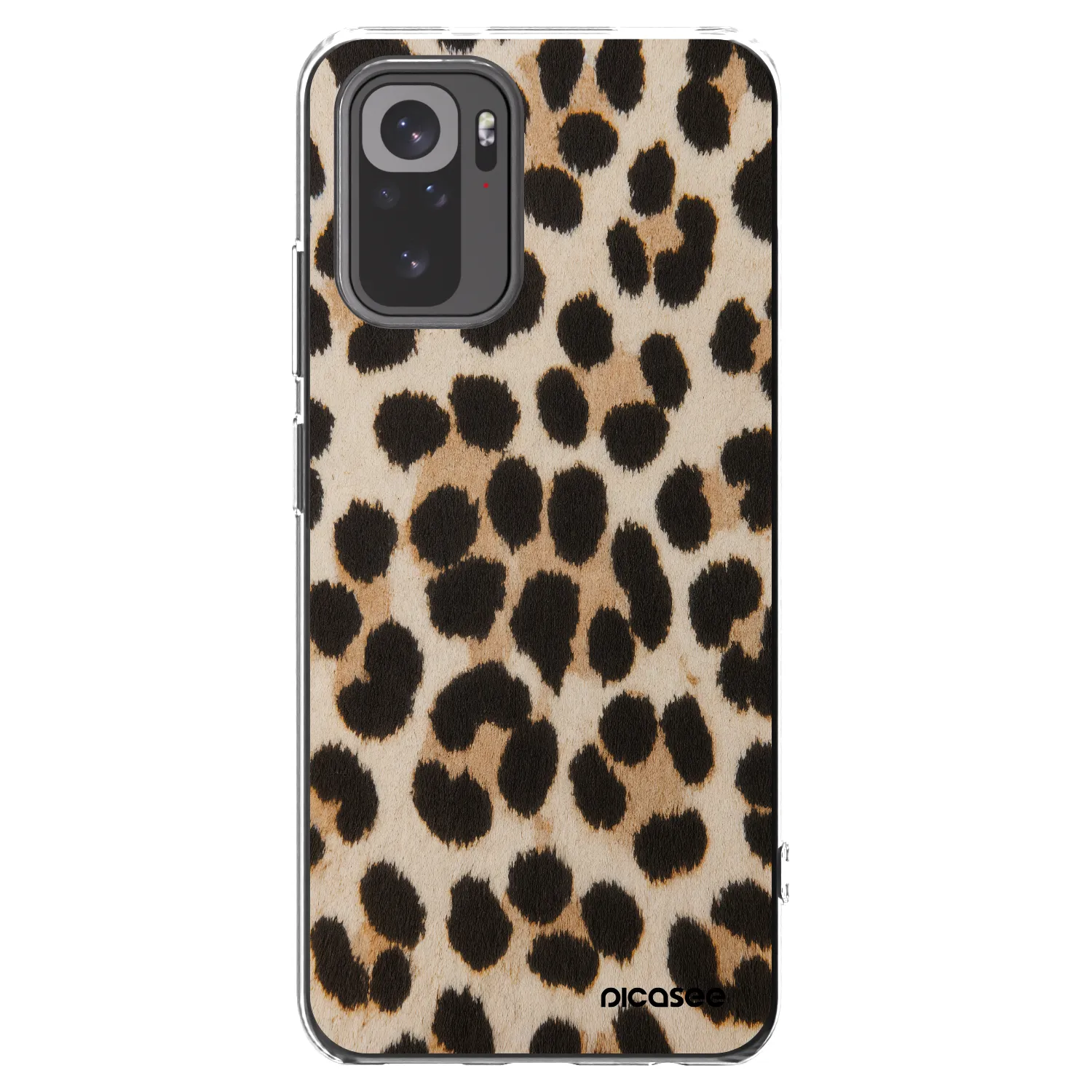 Picasee husă transparentă din silicon pentru Xiaomi Redmi Note 10S - Brown Tiger