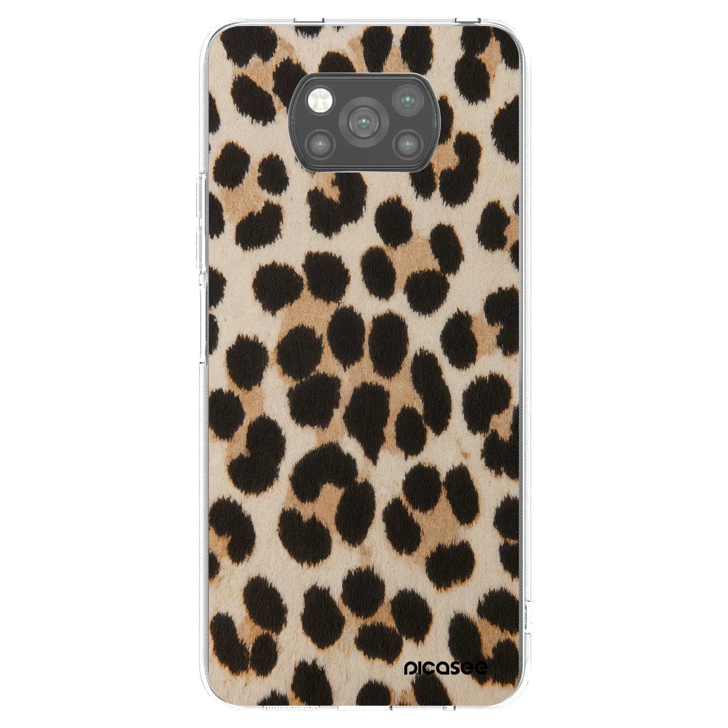Picasee husă neagră din silicon pentru Xiaomi Poco X3 Pro - Brown Tiger