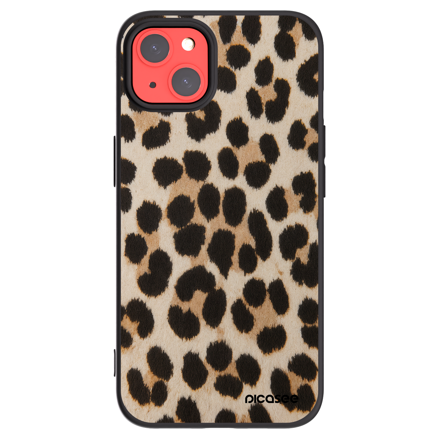Picasee husă neagră din silicon pentru Apple iPhone 13 - Brown Tiger