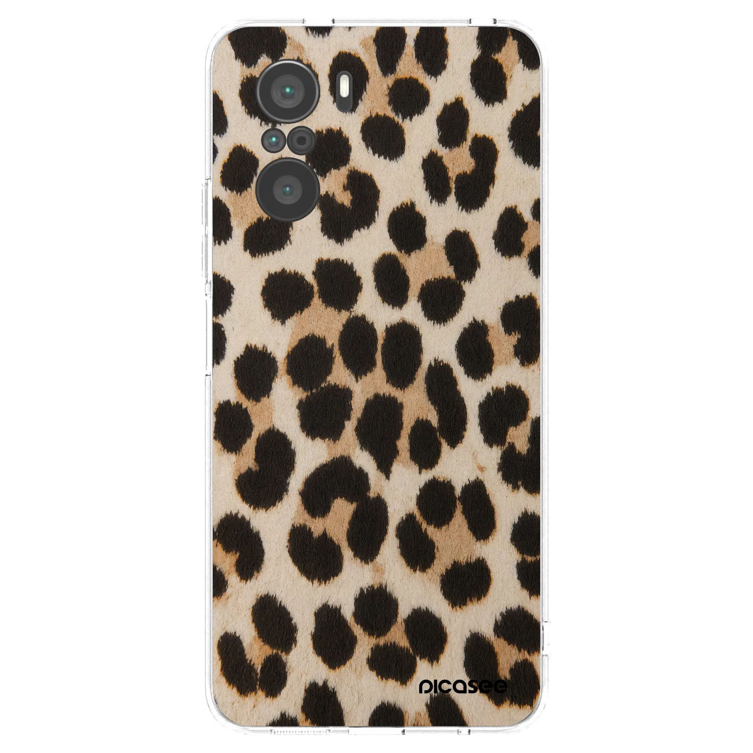 Picasee husă transparentă din silicon pentru Xiaomi Poco F3 - Brown Tiger