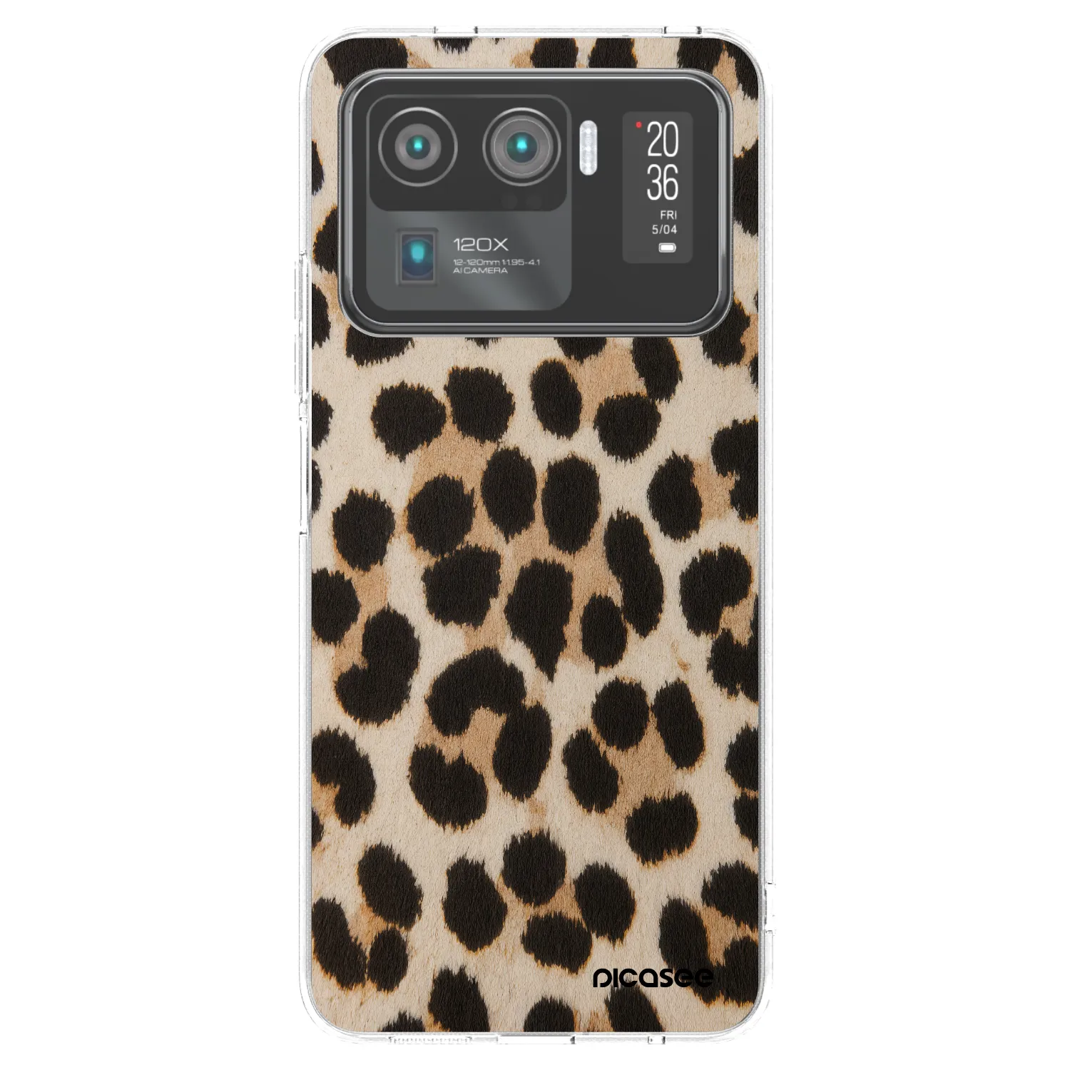 Picasee husă transparentă din silicon pentru Xiaomi Mi 11 Ultra - Brown Tiger