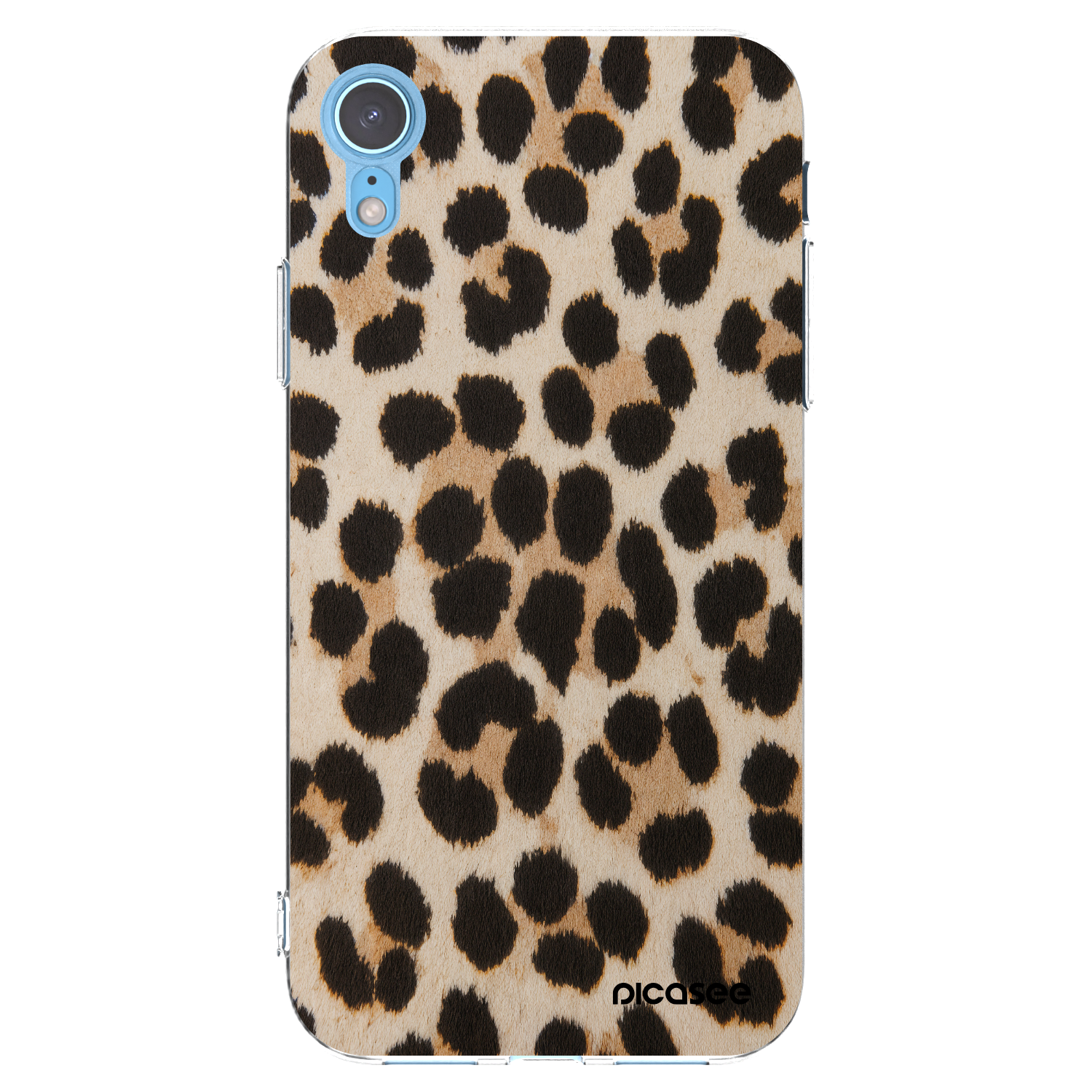 Picasee husă transparentă din silicon pentru Apple iPhone XR - Brown Tiger