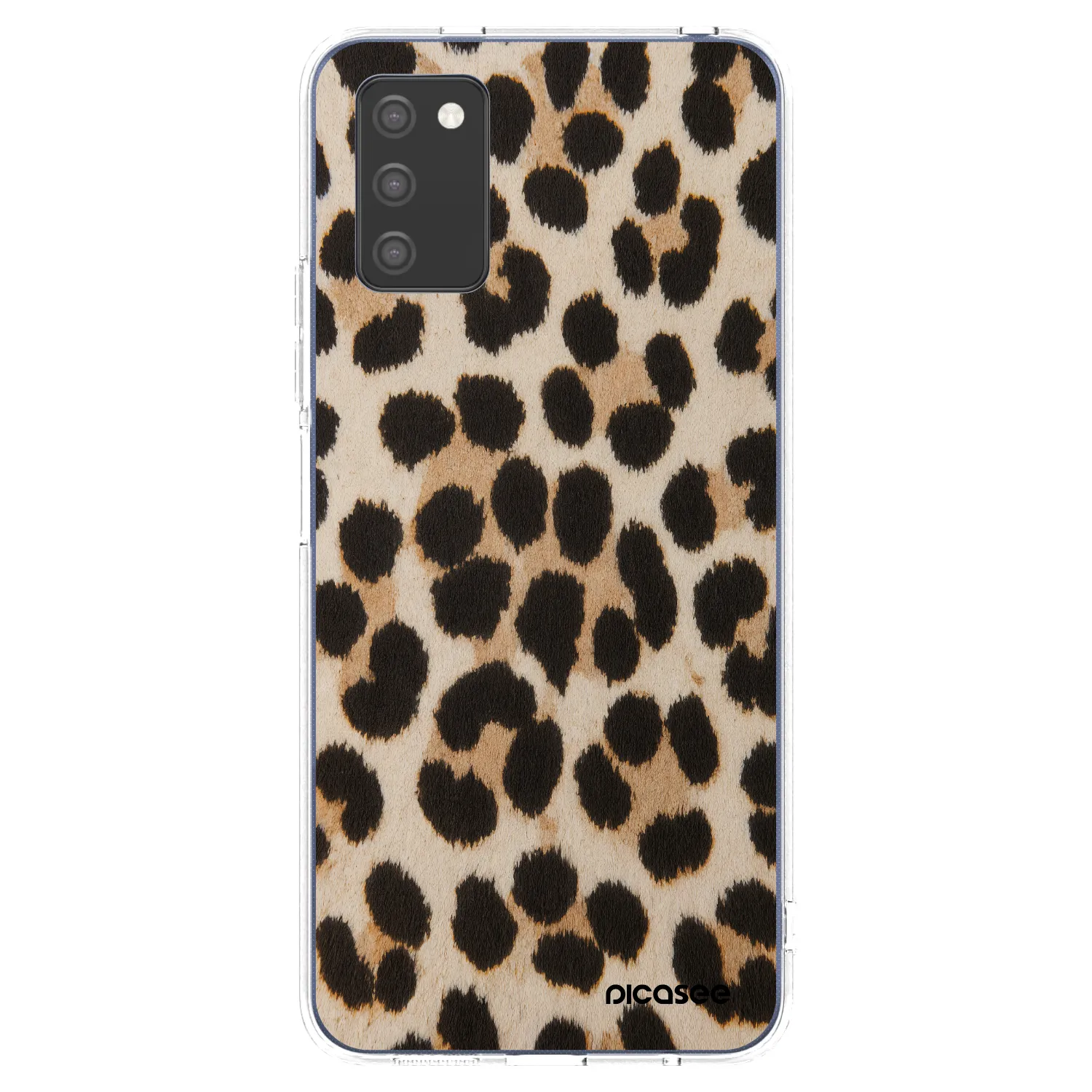 Picasee husă transparentă din silicon pentru Samsung Galaxy A03s A037G - Brown Tiger
