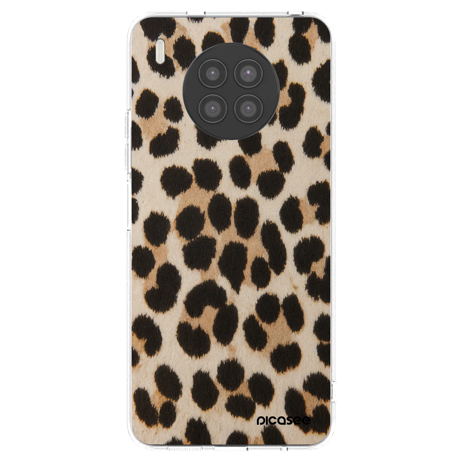 Picasee husă transparentă din silicon pentru Huawei Nova 8i - Brown Tiger