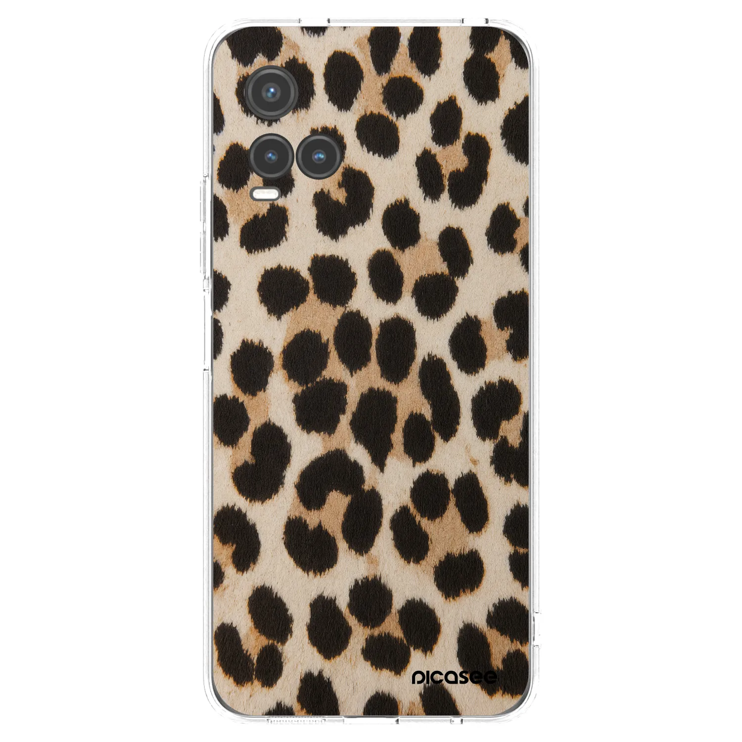 Picasee husă transparentă din silicon pentru Vivo Y33s - Brown Tiger
