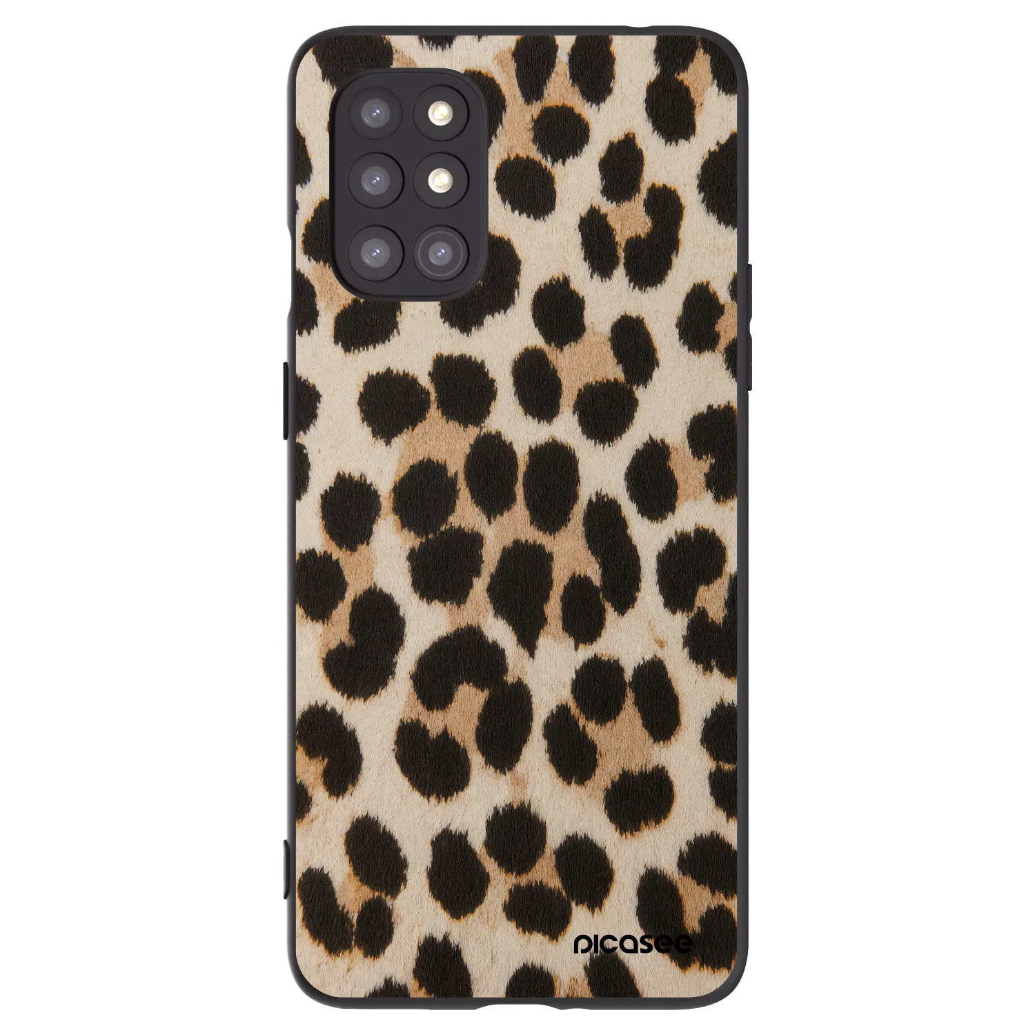Picasee husă neagră din silicon pentru OnePlus 8T - Brown Tiger