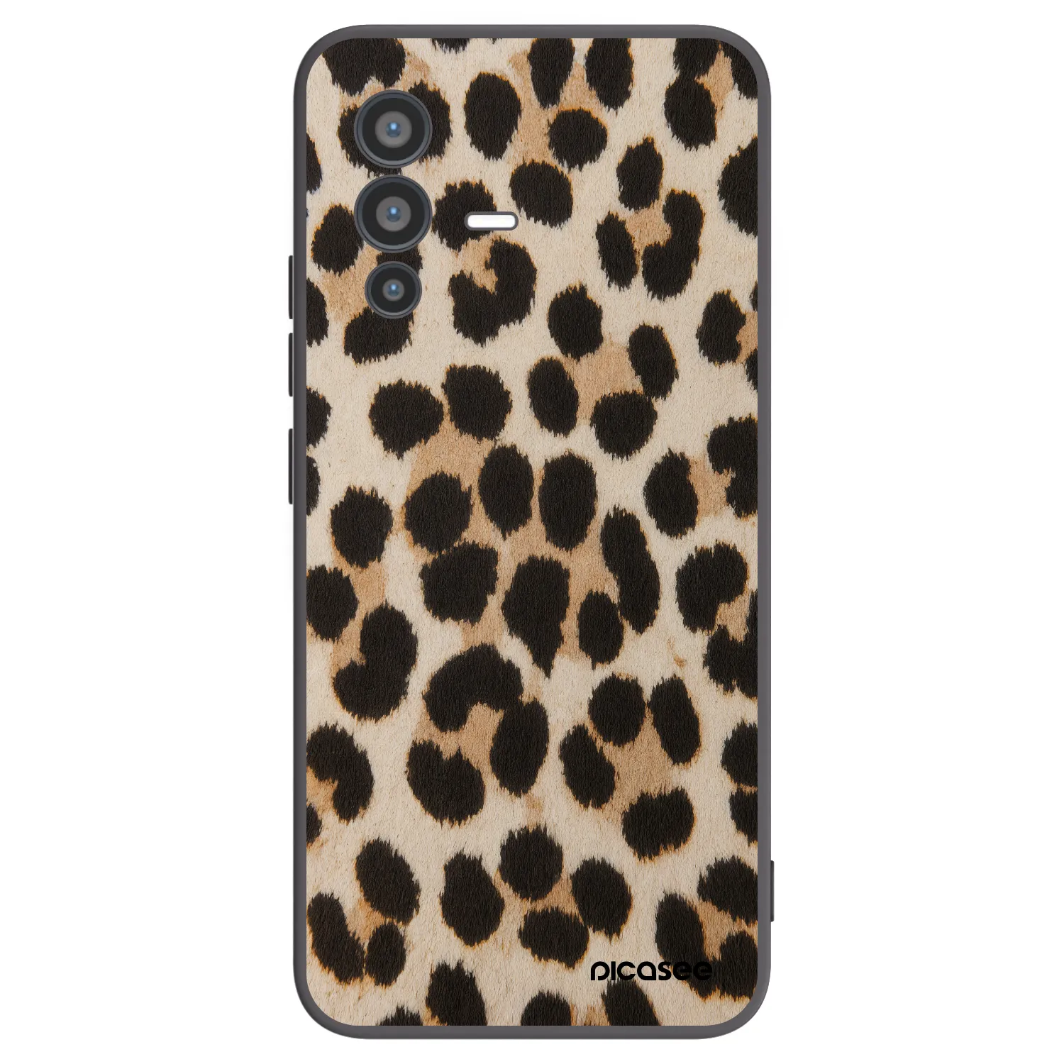 Picasee husă neagră din silicon pentru Vivo V23 5G - Brown Tiger