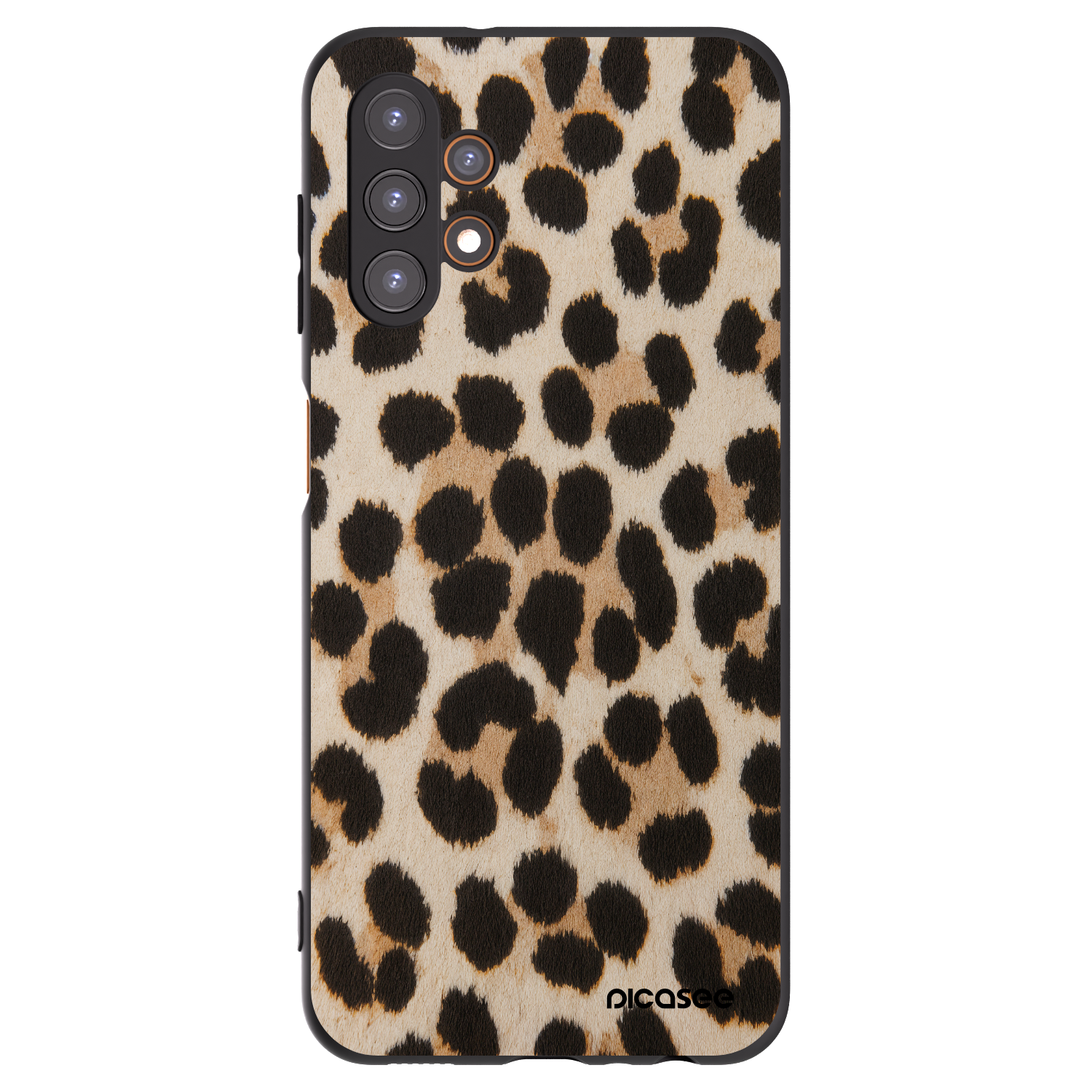 Picasee husă neagră din silicon pentru Samsung Galaxy A13 4G A135 - Brown Tiger