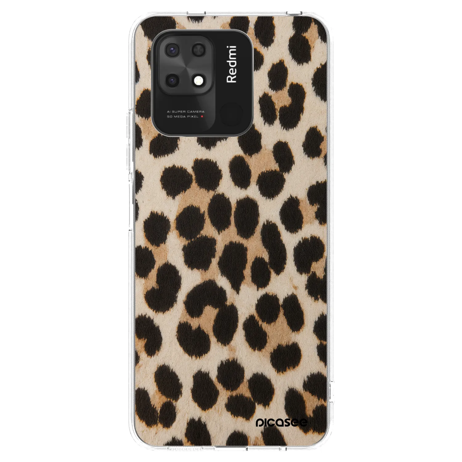 Picasee husă transparentă din silicon pentru Xiaomi Redmi 10C - Brown Tiger