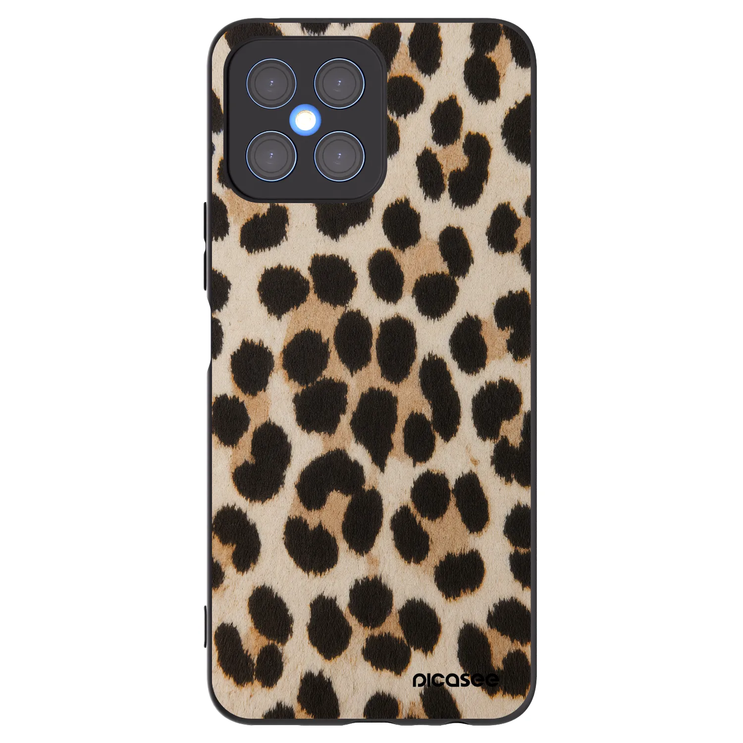 Picasee husă neagră din silicon pentru Honor X8 4G - Brown Tiger