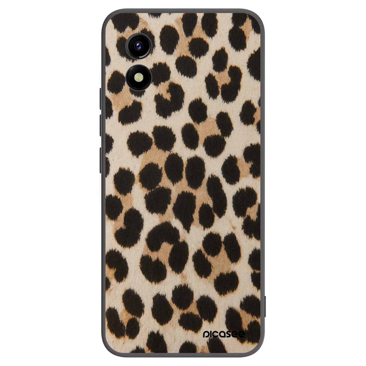 Picasee husă neagră din silicon pentru Vivo Y01 - Brown Tiger