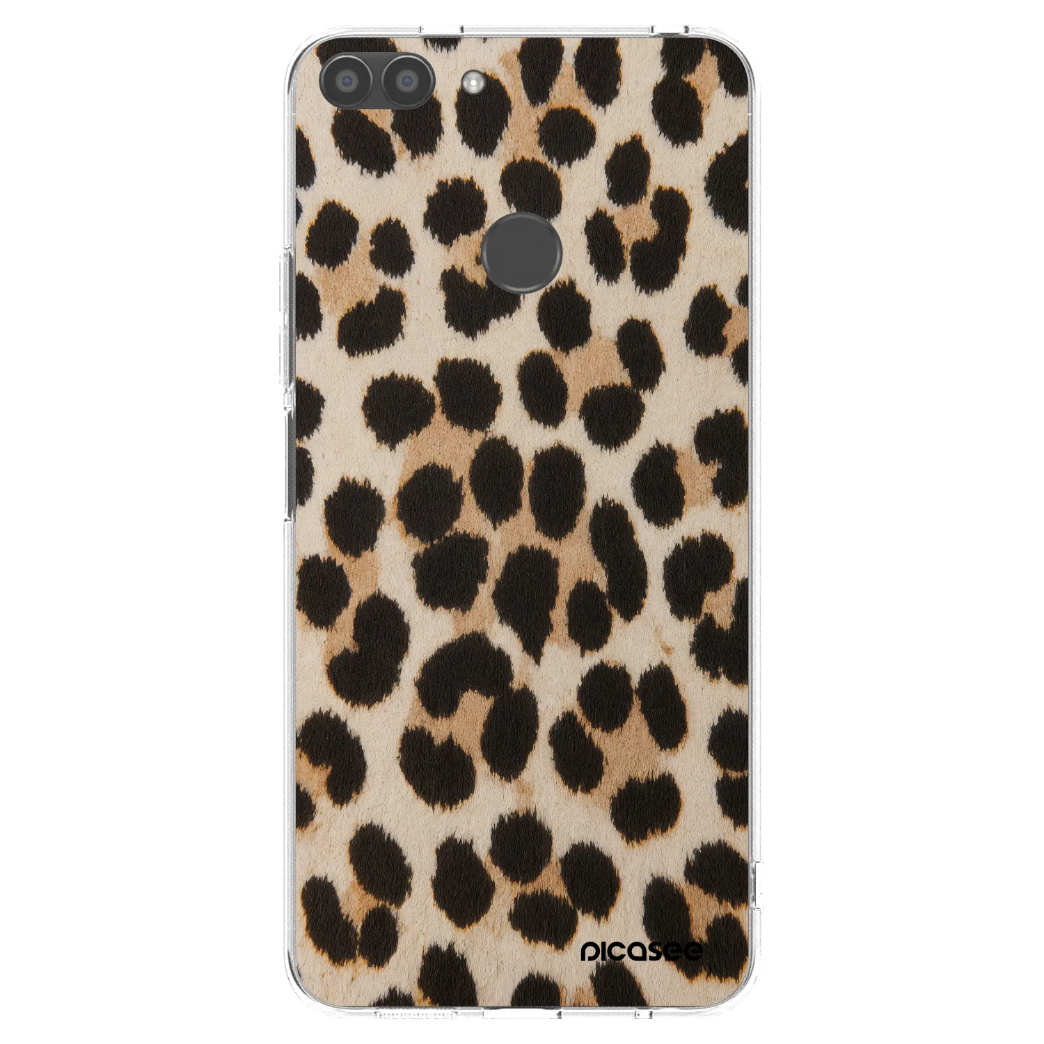 Picasee husă transparentă din silicon pentru Huawei P Smart - Brown Tiger