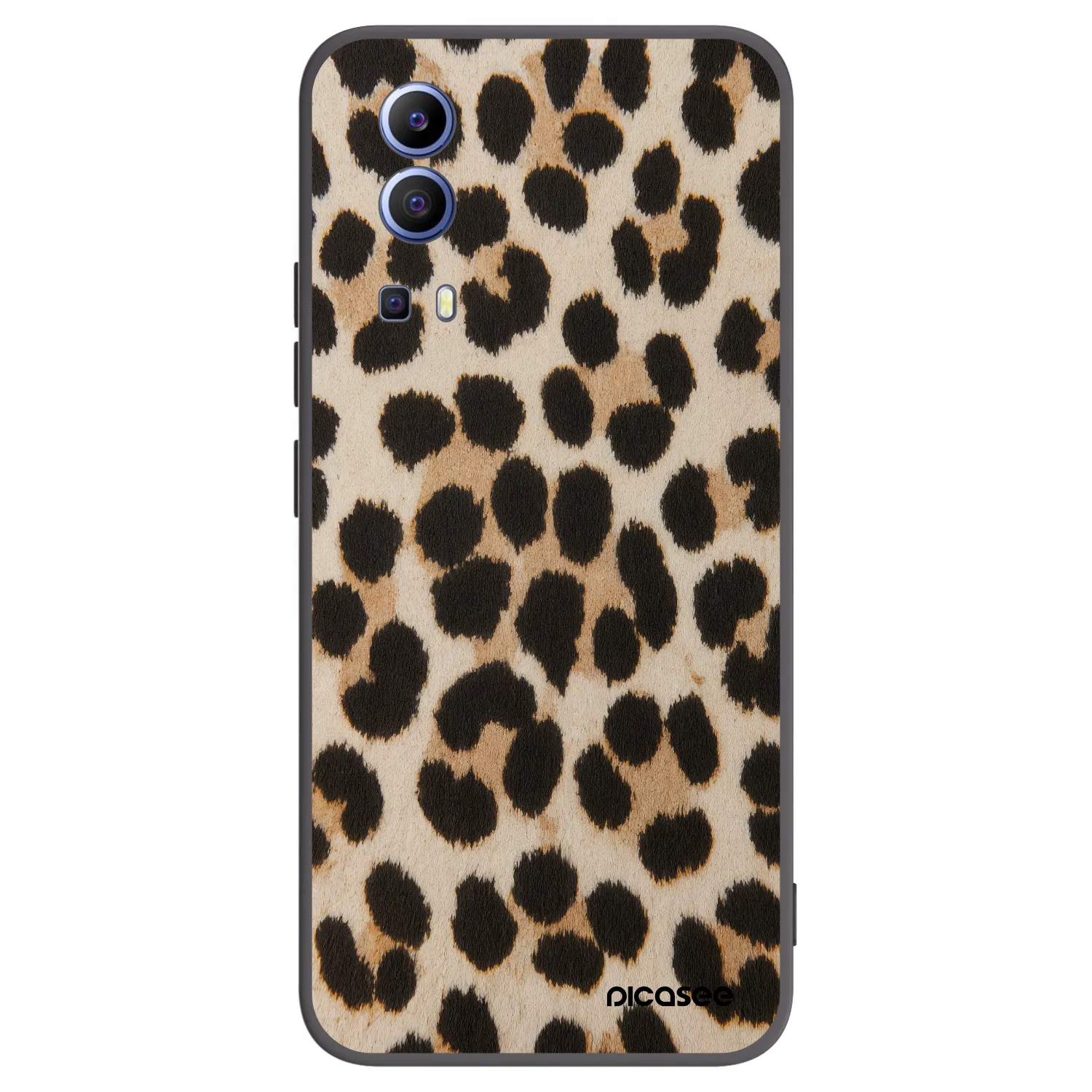 Picasee husă neagră din silicon pentru Vivo Y52 5G - Brown Tiger